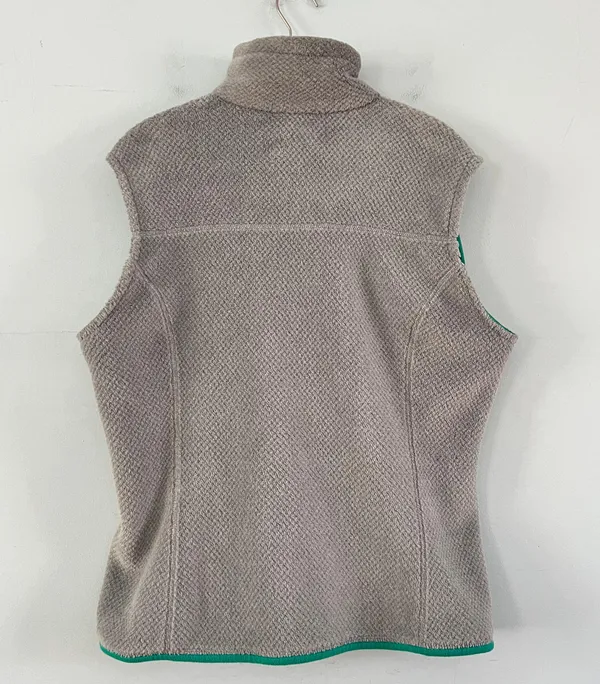 Patagonia Re-tool Polartec Gray Fleece Zip Up Vest - Image 2
