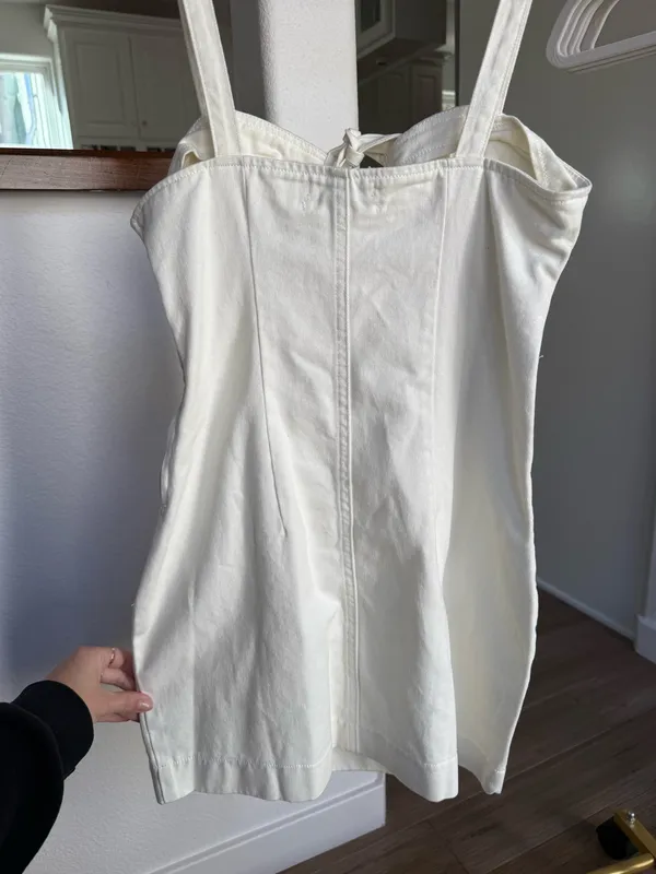 Urban Outfitters Denim White Mini Dress - Image 2