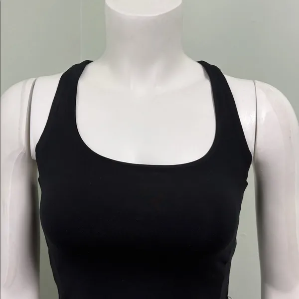 NWT Girlfriend Collective Paloma Black Racerback Dress Small - Image 5
