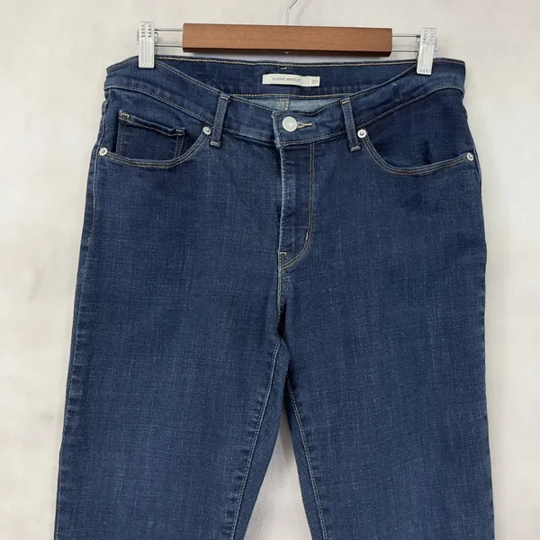 Levis Classic Bootcut Jeans Womens 30 Dark Wash‎ Stretch Minimalist Americana - Image 2