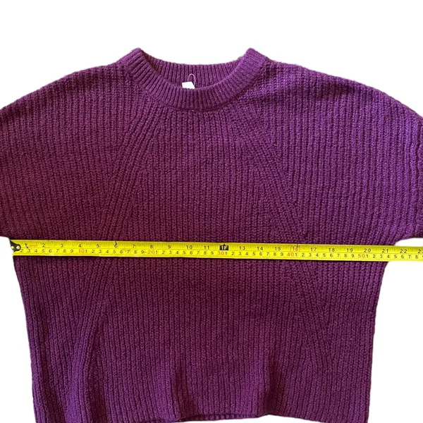 BP Purple Knit Cotton Blend Sweater NEW Size Medium - Image 4