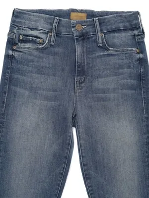 MOTHER Jeans High Waisted Looker Crop Beach in Sun Comedown - Image 3