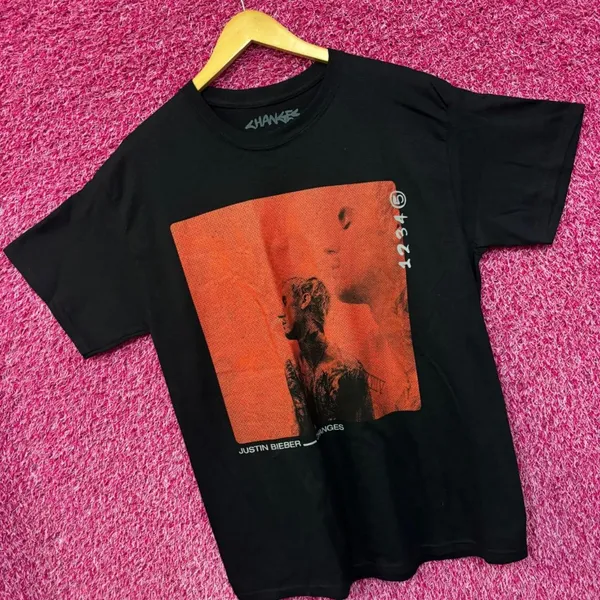 Justin Beiber Changes Music Tshirt size large - Image 3