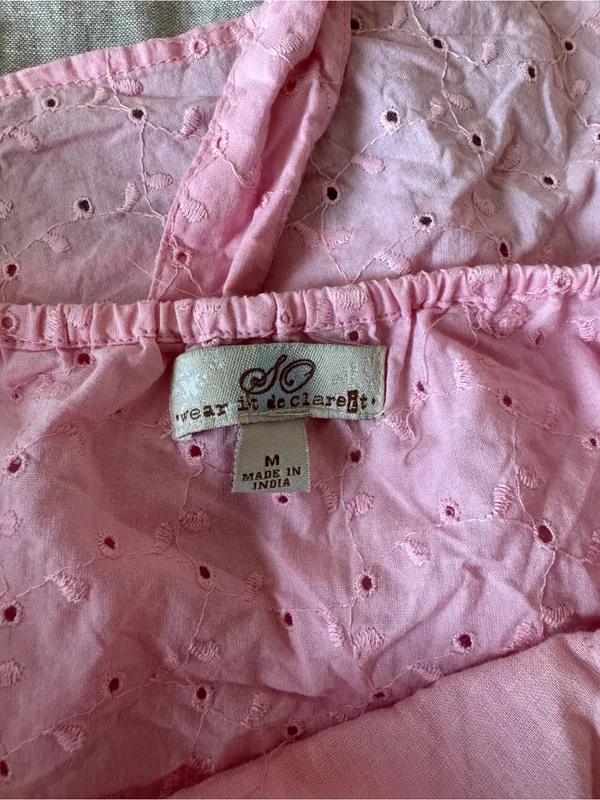 Y2K So Wear It Declare It Baby Pink Halter Top - Image 8