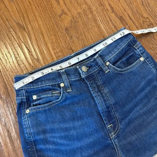 7 for all mankind Josephine high rise straight crop chewed hem jeans 27 - Image 8