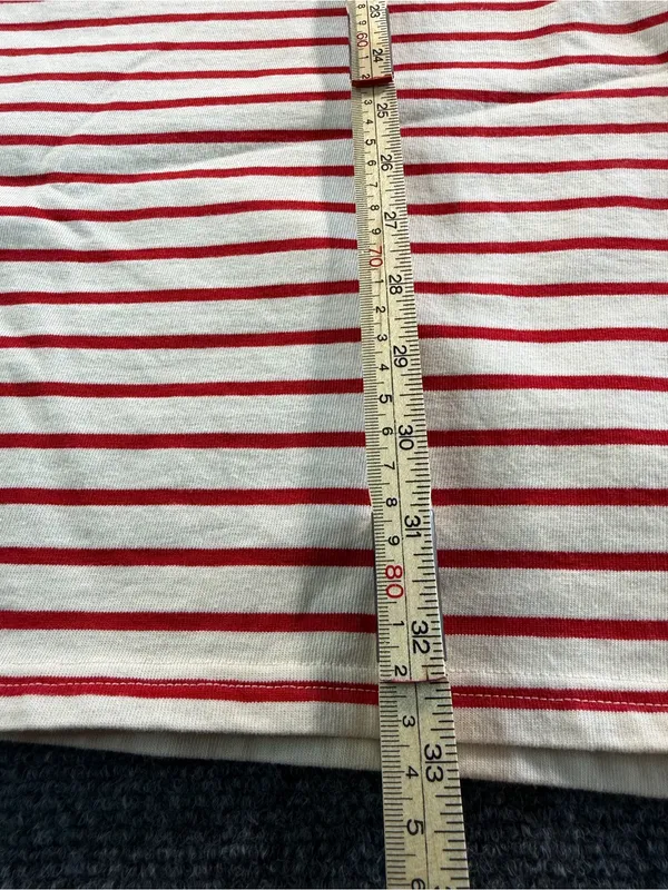 Maeve Anthropologie Dress Small One Shoulder Stripe Red White Summer Party Boat - Image 6