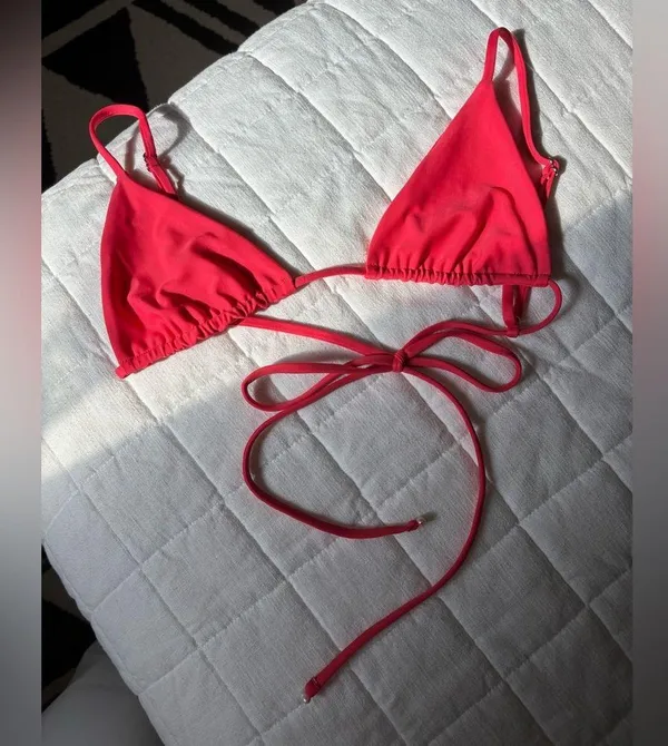 New Belle The Label x Free People Palmera Med Red String Bikini top - Image 4