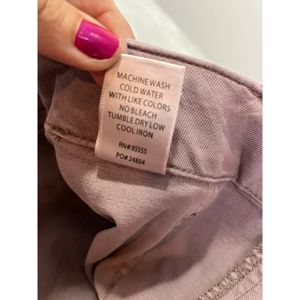 Pistola Mara Straight‎ Leg Capri Pants Light Purple High Rise Size 30 New - Image 12