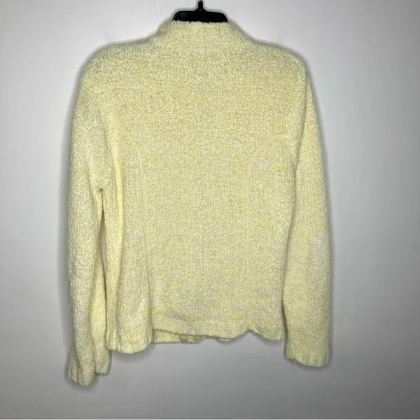 Soybu yellow fuzzy fleece jacket‎ size large - Image 4