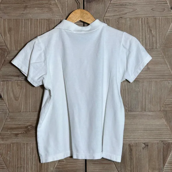 Bloomingdales Womens White Polo Shirt Size PS Normcore Classic - Image 2