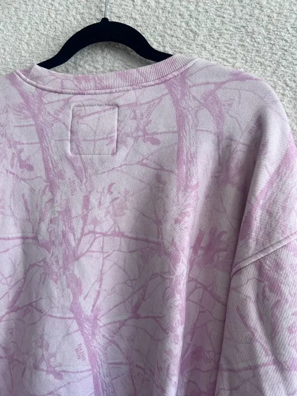 Dairy‎ Boy Women’s Pink Woodland Camo Oversized Sweatshirt Pullover Size Medium - Image 16
