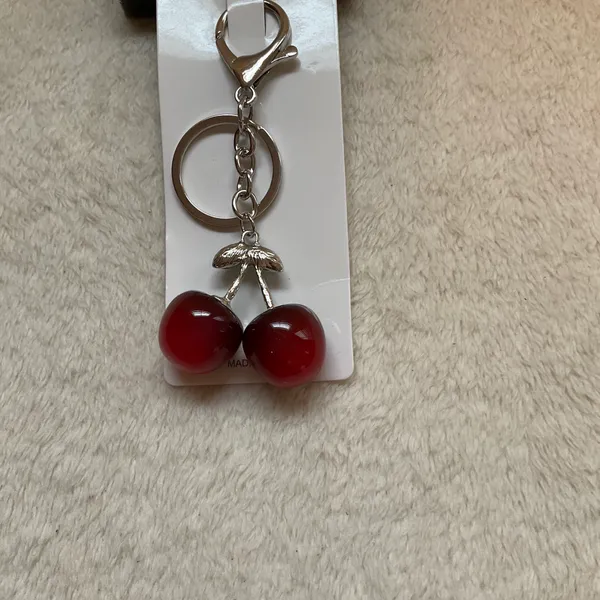 Cherry Purse Key Fob Red - Image 2