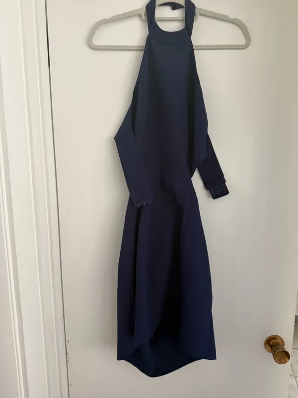 Revolve Dress Navy Short halter neck - Image 6
