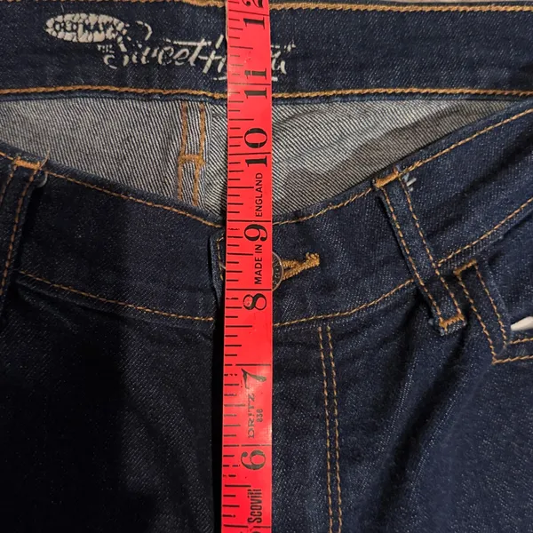 Old Navy The Sweetheart Dark Wash Denim Capris Jeans Blue Size 6 Regular - Image 6