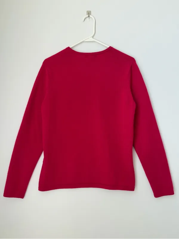 Lands’ End Pink 100% Cashmere Sweater Size Large - Image 4