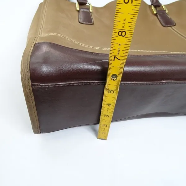 FLAWS- Diane Von Furstenberg Large Tote Shoulder Bag‎ DVF Brown Vintage - Image 9