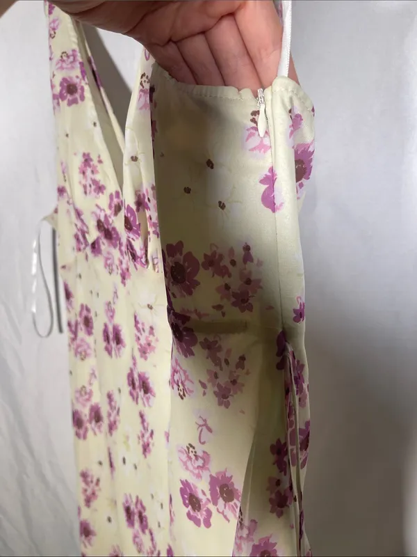 Princess Polly Womens Nellie Floral Purple Midi Dress 16 - Image 4