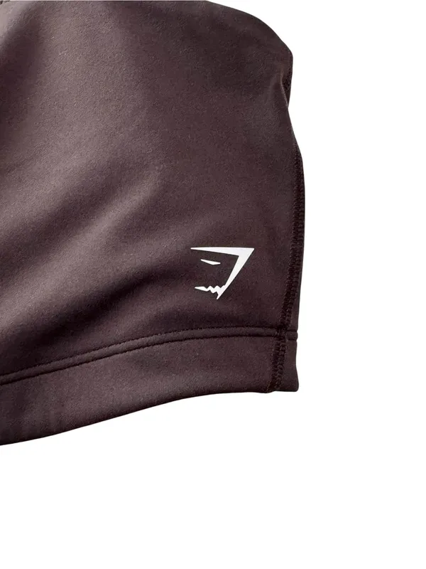 GYMSHARK Women's Brown Square-Neck Bralette - Image 5