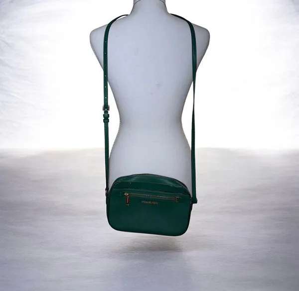 Michael Kors Jet‎ Set Large Saffiano Leather Crossbody Bag in Green - Image 4