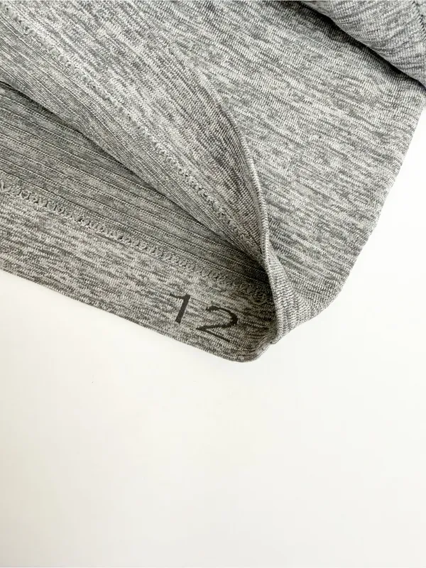Lululemon Swiftly Tech Cropped Long-Sleeve Shirt 2.0 Slate Grey/White Top - Image 12