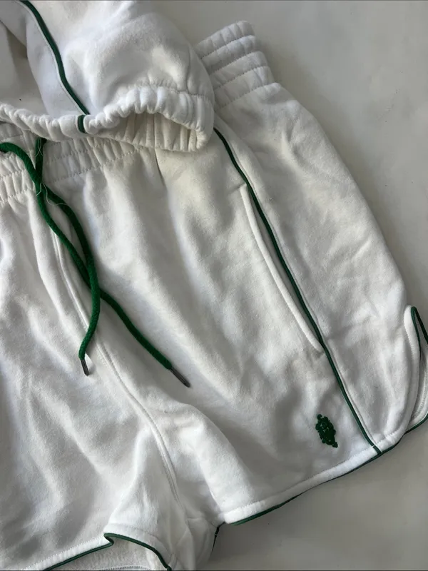FP Movement Seeing Double 2 Piece Matching Set - Sweater Shorts White Green XL - Image 7