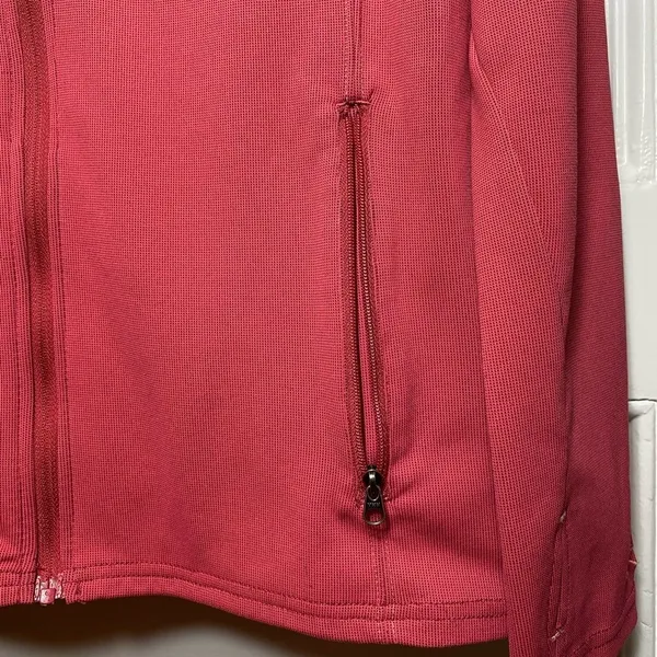 KUHL Full Zip Lightweight Hooded Sweatshirt Outdoor Athleisure Pink Sz Medium - Image 5