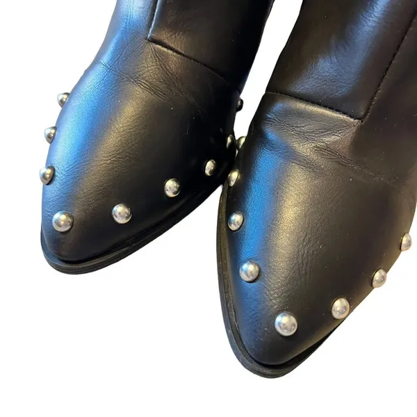 Nasty Gal Charlie Black Studded Bootie - Image 4