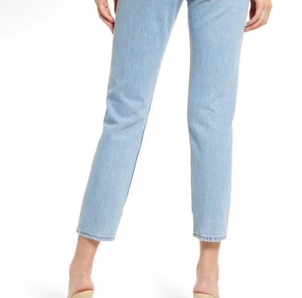 Levi's Wedgie Icon Fit Ripped High Waist Straight Leg Jeans Luxor Found Out 28 - Image 5