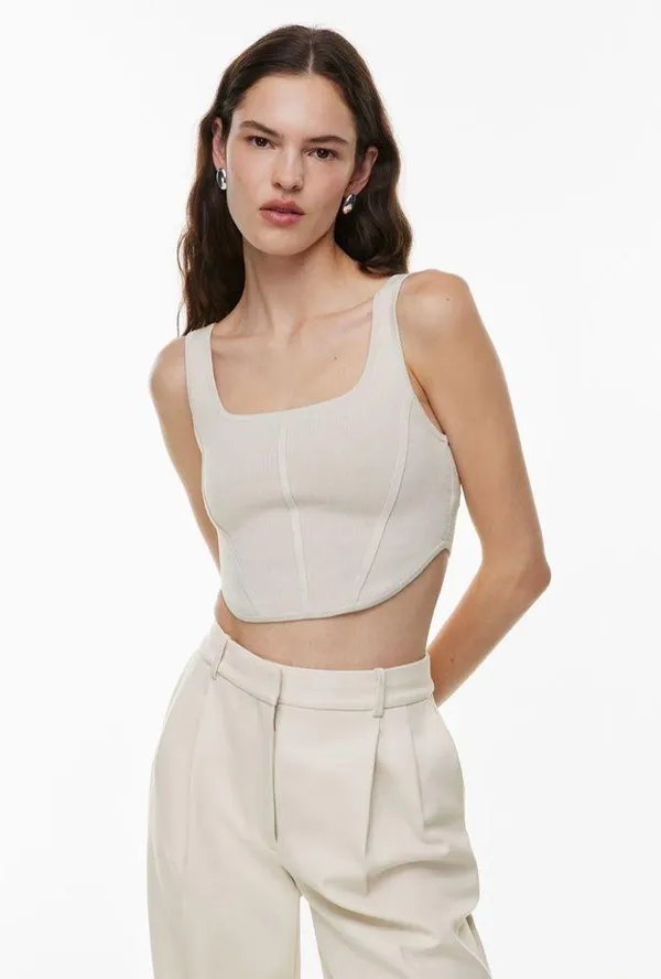 aritzia babaton knit bustier tank top - Image 5
