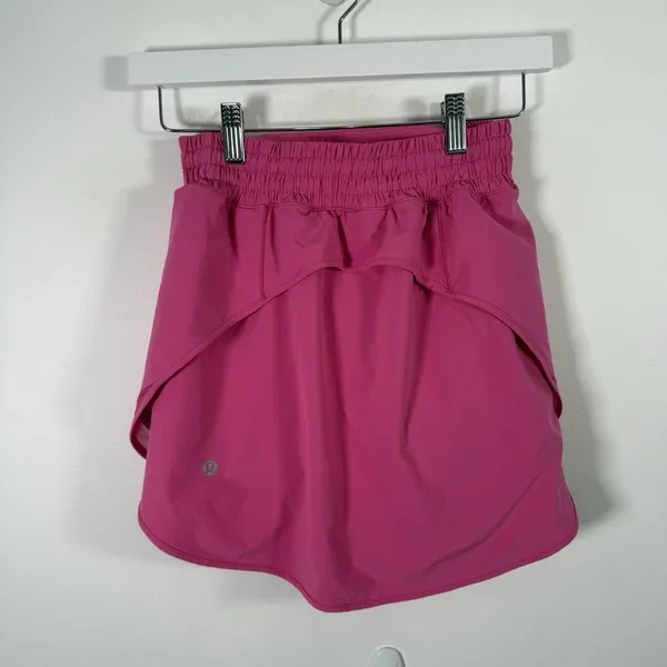 Lululemon Hotty Hot Skirt Sonic Pink Gym Running‎ Preppy Tennis Golf Womens 2 - Image 3