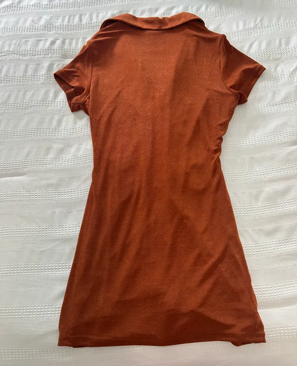 Sky to Moon Orange  Mini Dress - Image 3
