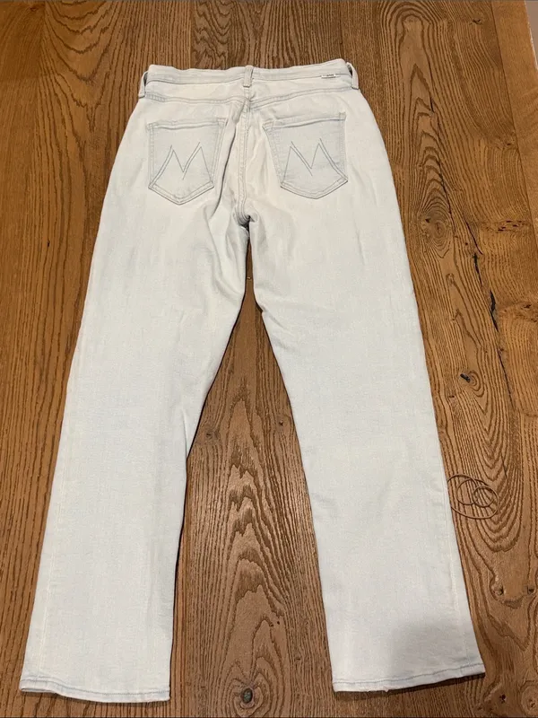 MOTHER the pixie tomcat ankle High-Rise Jeans pina colada paradise wash 25 - Image 4
