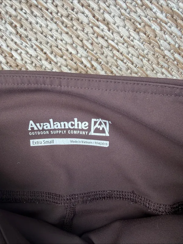 Avalanche High-Waist Performance Leggings in Dark Brown - Image 2