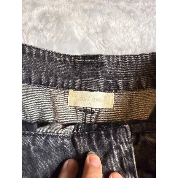 Altar'd state maggie black denim mini skirt - Image 2