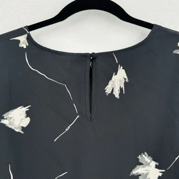A New Day Dress Womens Medium Black Floral Balloon Sleeve Shift NWT Target - Image 4