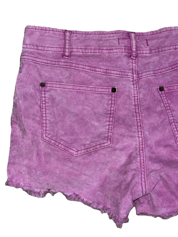 Free People Frayed Hem corduroy Shorts Purple Size 28 Boho - Image 6