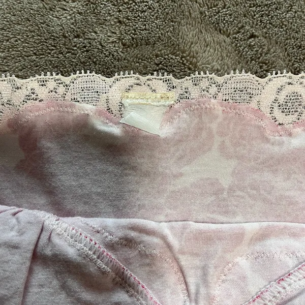 Vintage Fairy Core Red Floral Lace Trim Women’s Tank Top Sz M EUC - Image 5