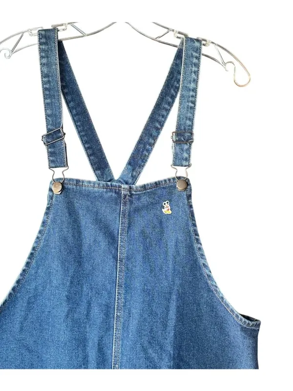 Wild Fable Blue Denim Overall Dress With Adjustable Straps & Front Pockets - Image 3