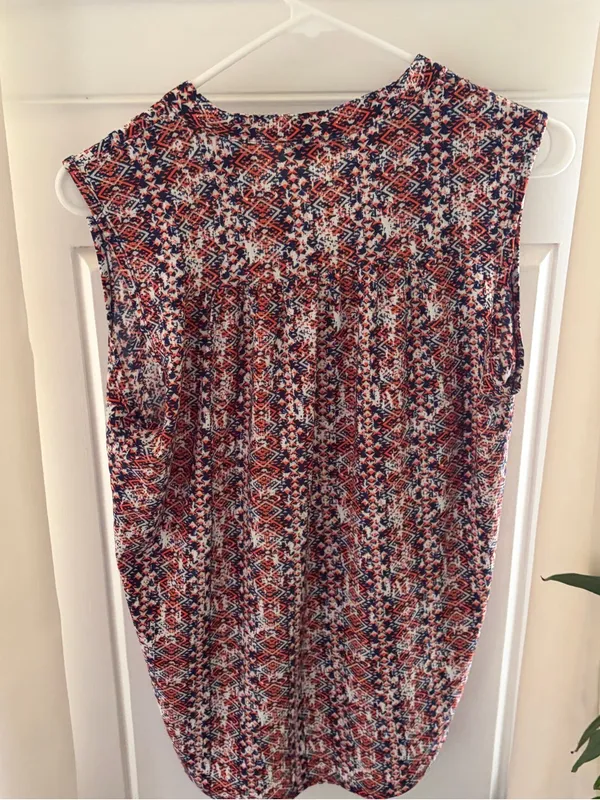Cocomo Blue Orange Blouse Size M Size M - Image 2