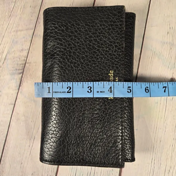 Kate Spade Southport Avenue Natalie Black Pebbled Leather Clutch‎ Crossbody - Image 11