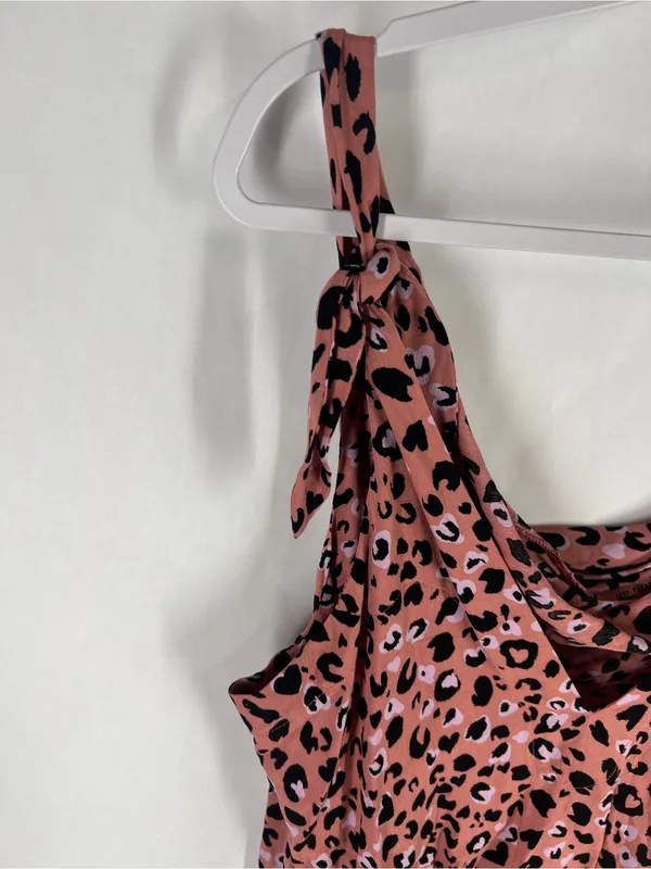 Free People Intimately Bare It All Leopard Bodysuit Rose Combo Size S NWT - Image 3