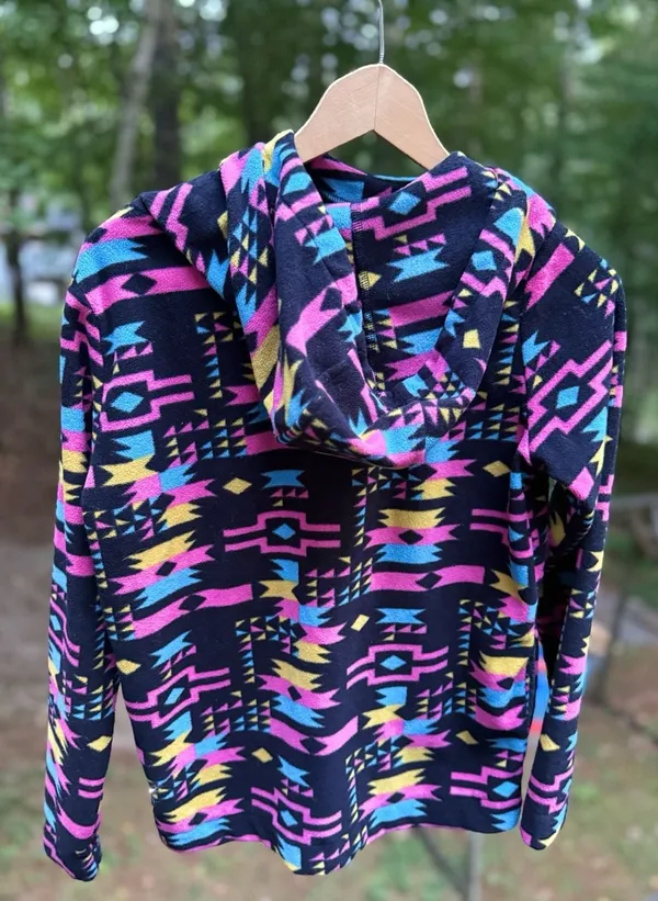 KAVU Klear Above Visibility Unlimited Aztec Print Pullover Fleece Hoodie - Image 2