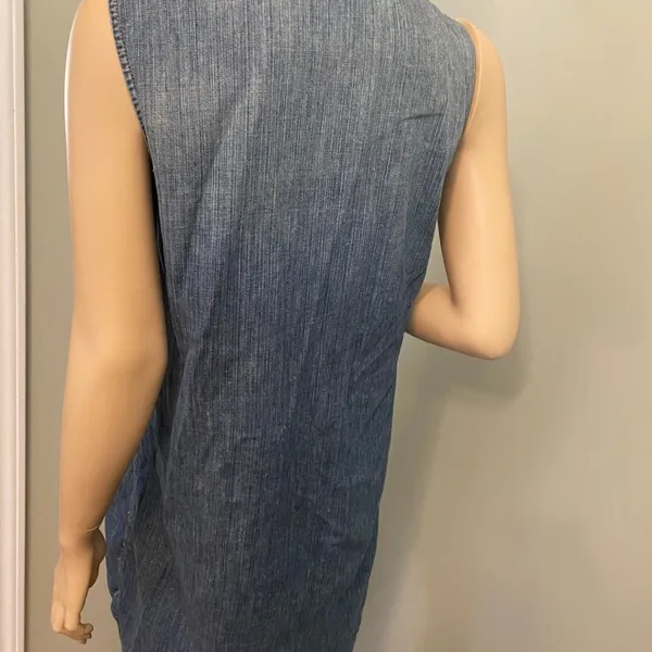 Current‎ Elliott 100% Cotton Jean Tank dress - Image 4