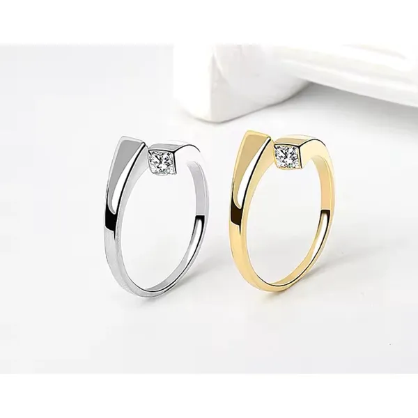 Sparkling Bypass Ring | 14k Over Sterling Silver‎ NEW - Image 3