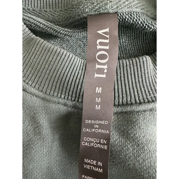 Vuori Teal Green Crewneck Sweatshirt Pullover Medium - Image 3