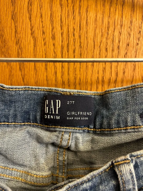 GAP Flower Embroidered Girlfriend Jeans - Image 3