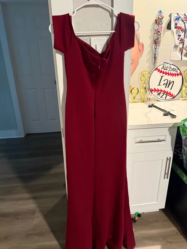 Amazon YMDUCH Women's Off Shoulder High Split Long Formal Party Dress - Image 4