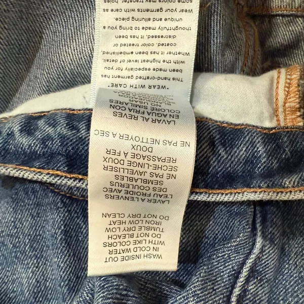Good American Good Barrel Relaxed Jeans Women 12/31 Blue High Rise Wide Tapered - Image 11
