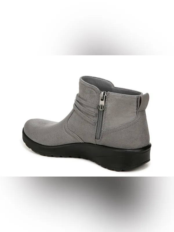 Bzees Grey Slip-On Ankle Booties Size 9 Wide - Image 6