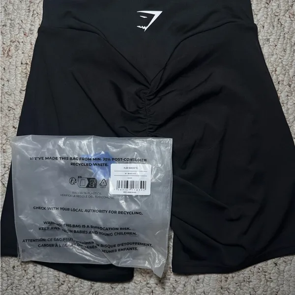 Gymshark Black Bike Shorts - Image 3